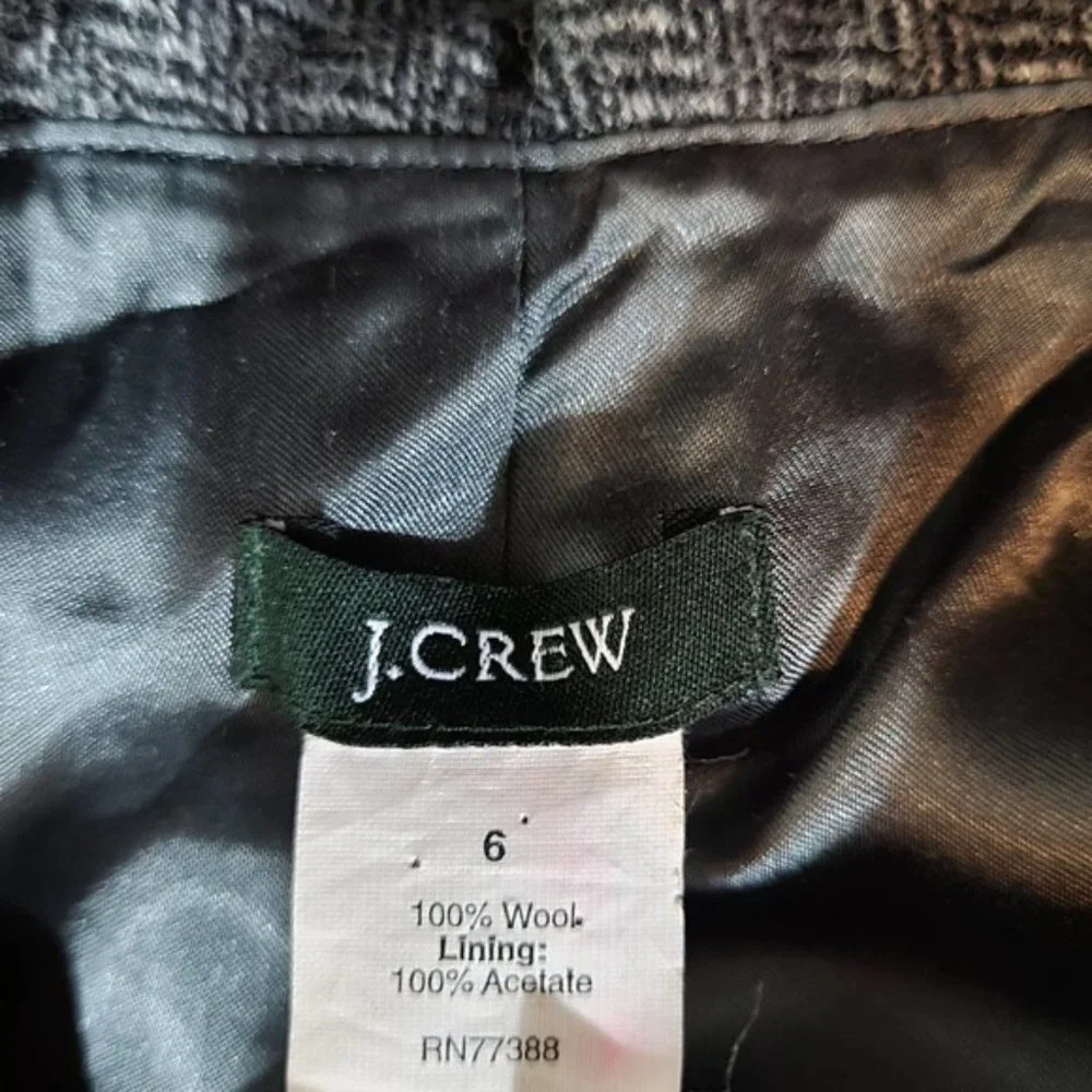 J. Crew Gray Ruffle Jacket - Picture 4 of 8